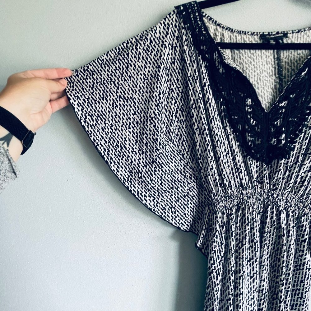 My Michelle Black and White Mini Dress - Picture 9 of 10
